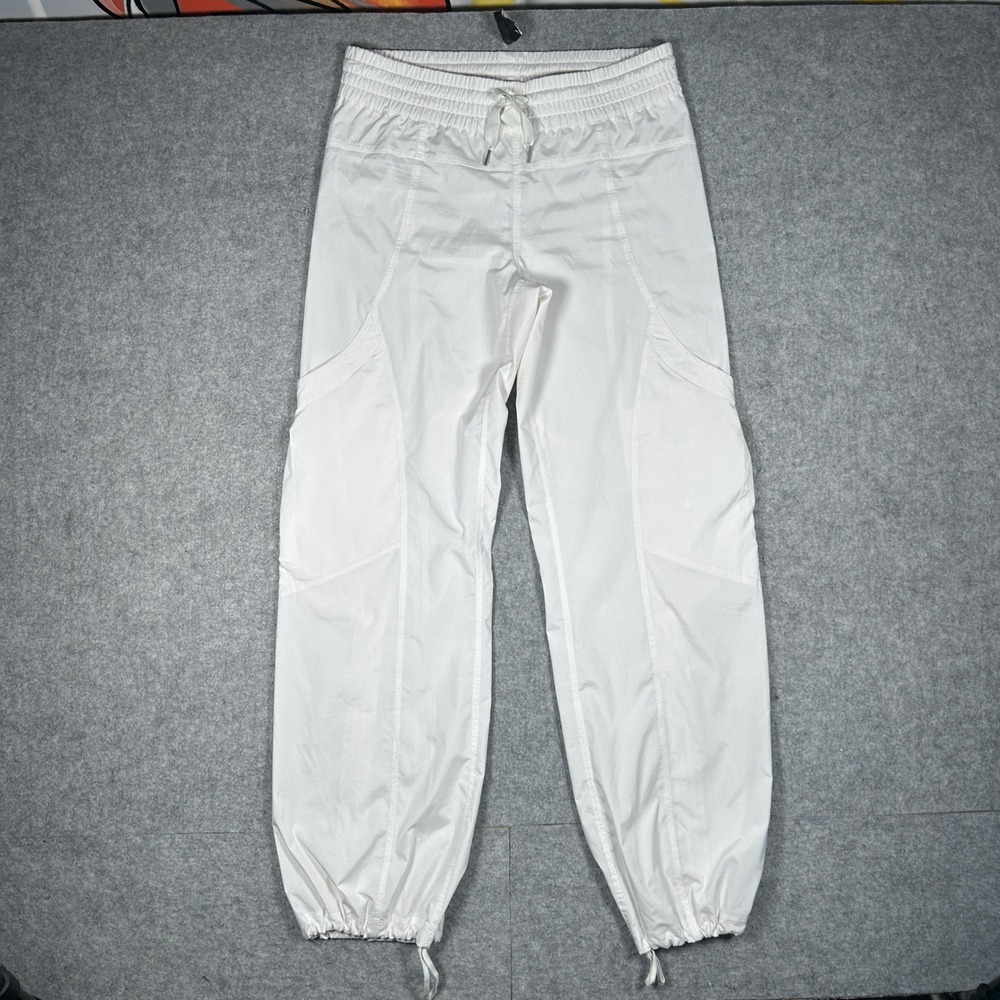 Lululemon Athletica Cargo Pants Women 6 White Dance Studio Jogger Athletic